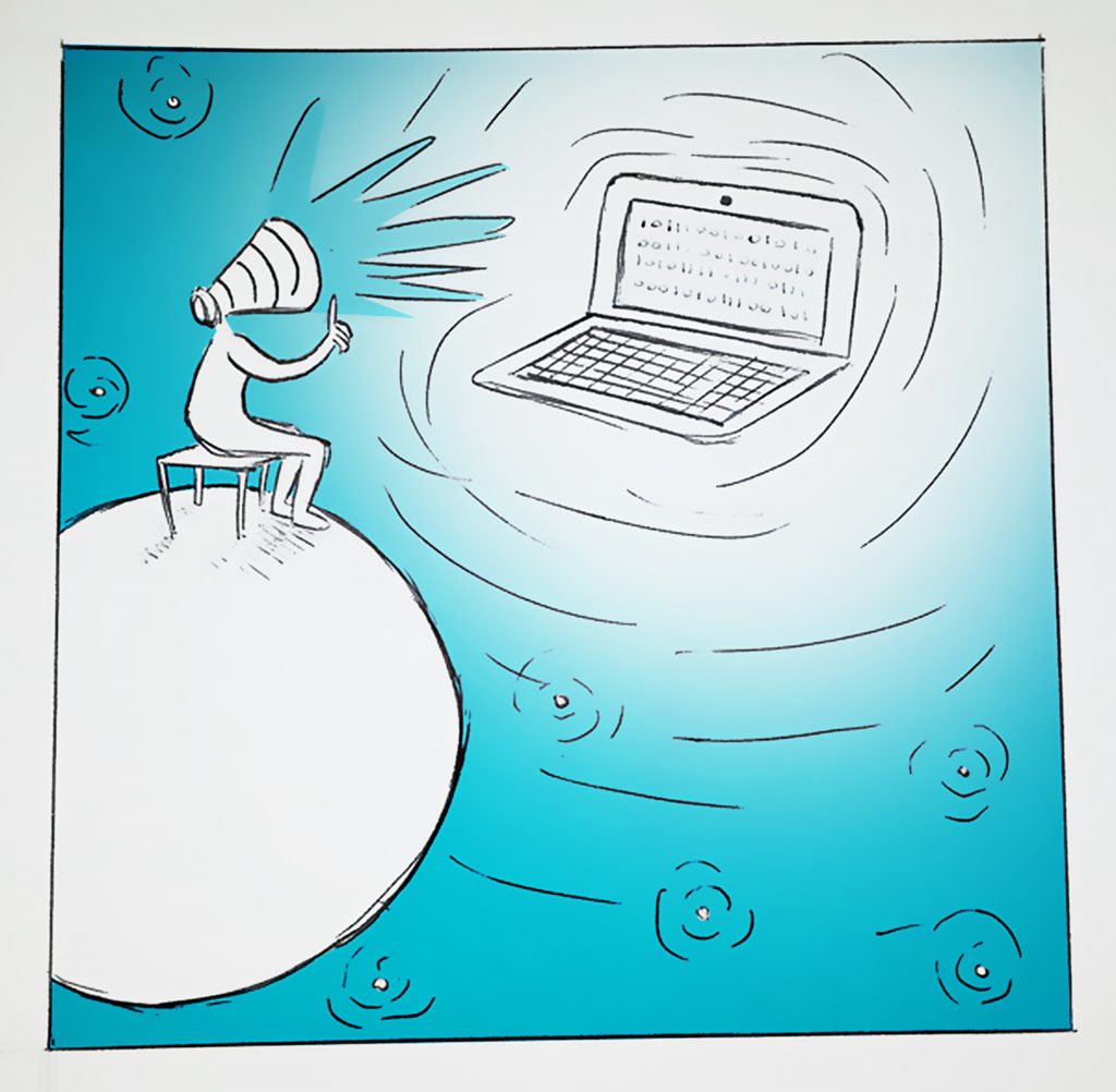 Illustration Title: Cyber Space